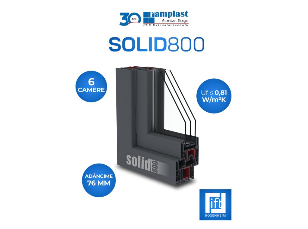 Profile PVC SOLID800 Ramplast - performanță maximă în izolare termică